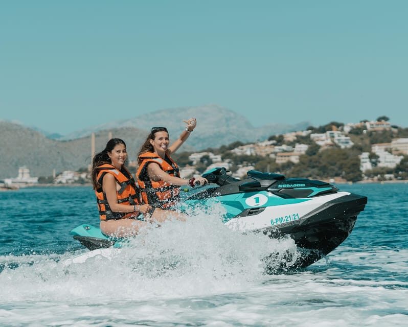 Peguera: Racing Car Drive and Jet Ski Combo Tour - Jet Ski Adventure on Cala en Basset