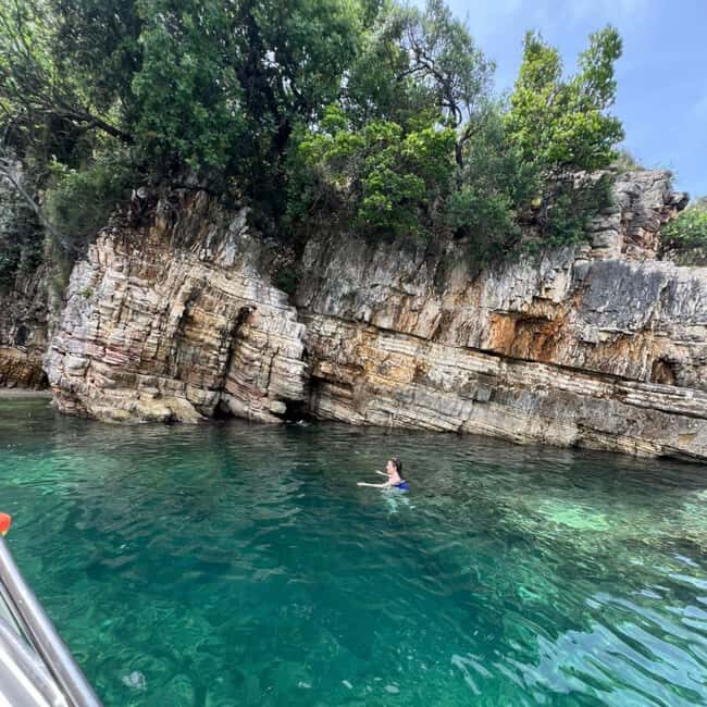 Pelagic Boat Tour7 destinations:drink+Snorkel+Umbrella - Get Ready for a Memorable Day on the Water in Saranda