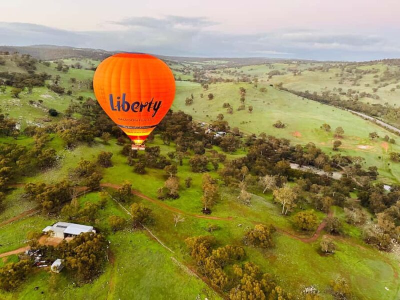 Perth to Northam: Balloon flight including shuttle bus - Key Points