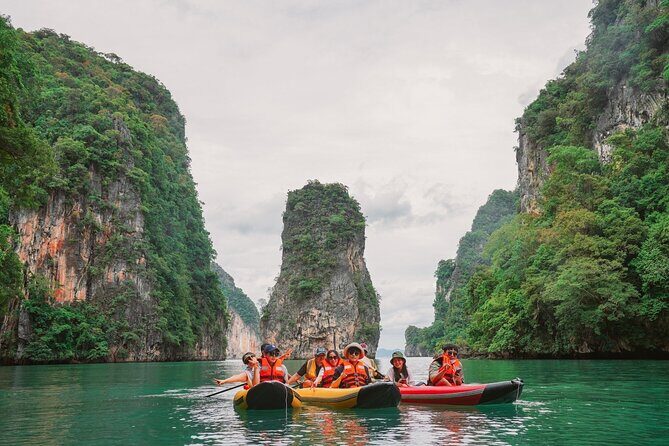 Phang Nga Bay Sunset Cruise Dinner with Sea Canoe and Loy Krathong from Phuket - Key Points