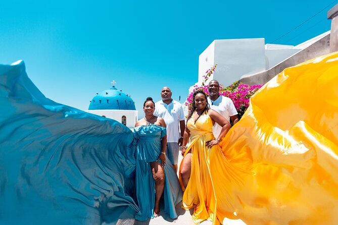 Photoshoot in Flying Dresses in Santorini - Who Is This Experience Best For?