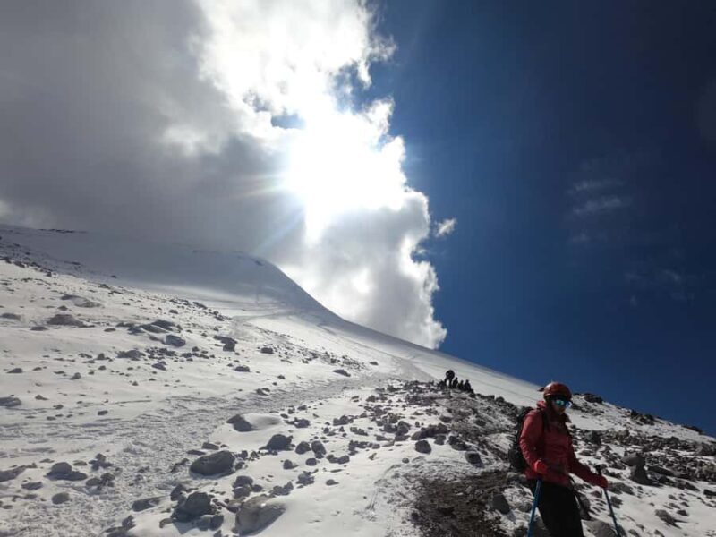 Pico de Orizaba north face: Training at the base of the glacier - The Sum Up