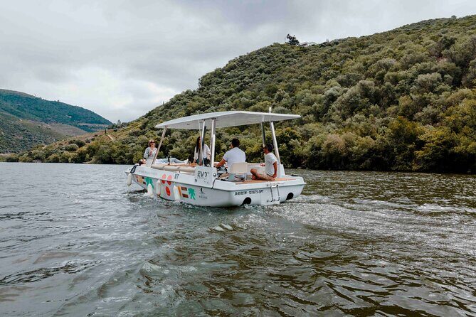 Pinhão: Electric Boat Experience 1h - Taste of Two Wines - The Sum Up