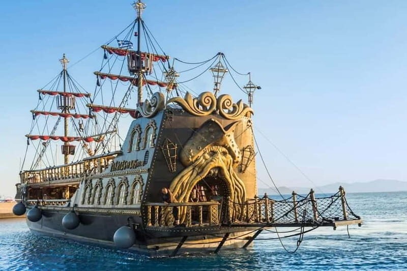 Pirate Cruise from Kos to Kalymnos, Pserimos, Plati & BBQ - Key Points