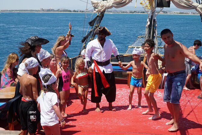 Pirate Ship Cruise with Food and Swimming Stops in Alanya - FAQs