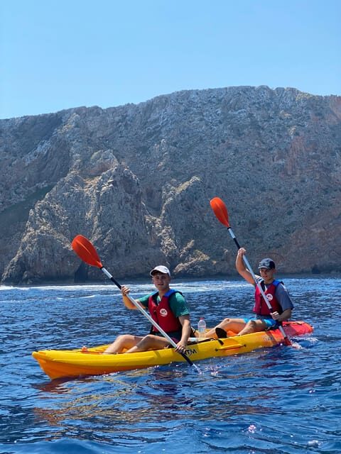 Pollença: Kayak and Coasteering Cliff Jumping - End of the Tour and Return
