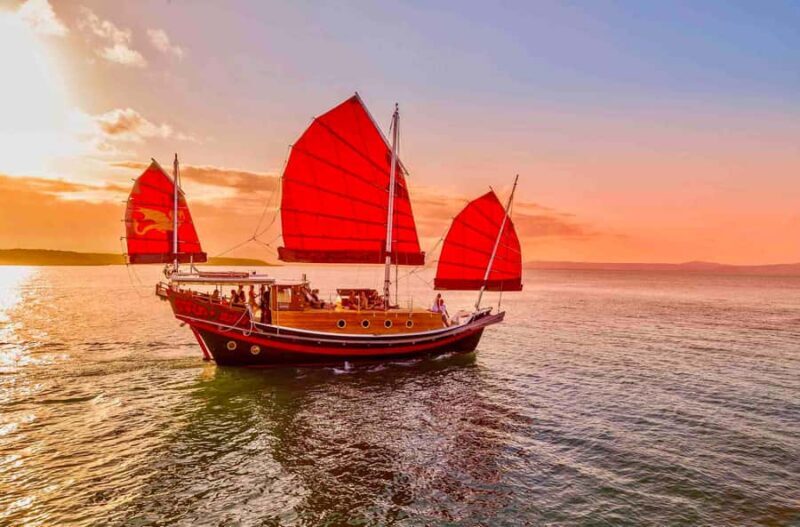 Port Douglas: Sunset Cruise on a Chinese Shaolin Junk Ship - Sunset and Scenery