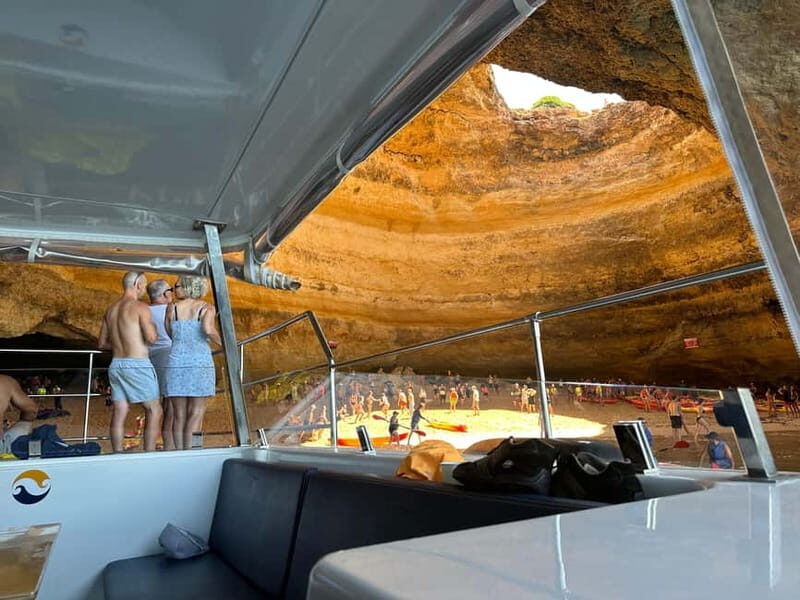 Portimão: Benagil Caves & Golden Coast Eco Catamaran Tour - Exploring the Caves