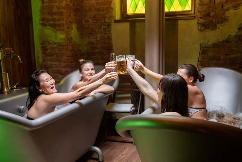 Prague: Beer and Wine Spa Bath with Salt Cave Experience - Exploring the Experience in Detail