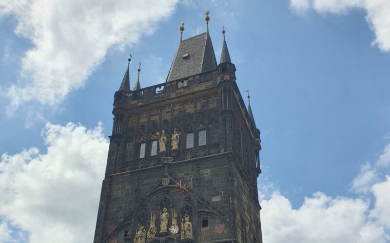 Prague: Charles Bridge Audio Guide with Tower Entry Ticket - Key Points