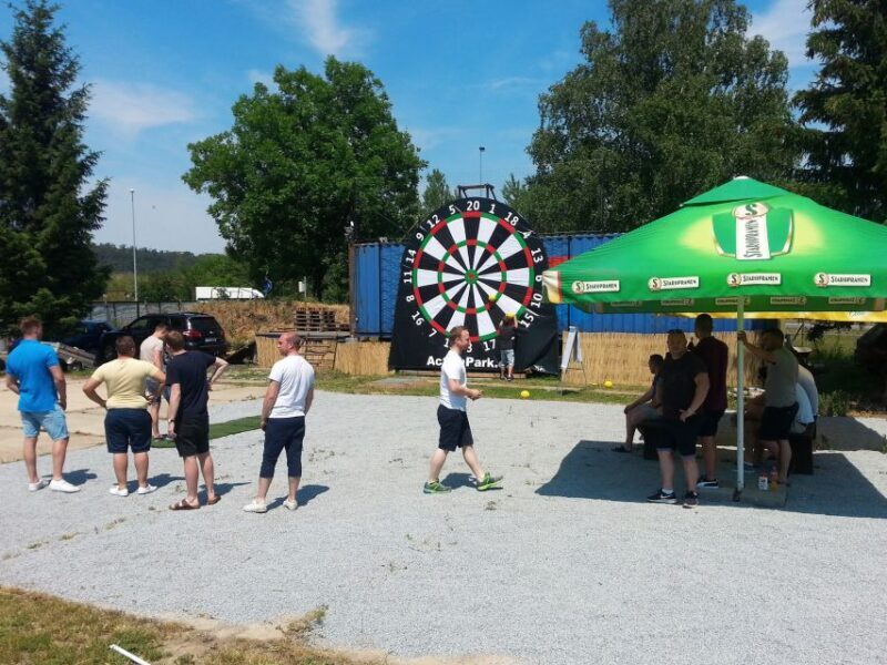 Prague: Giant Football Darts Game with Round of Beers & BBQ - FAQs