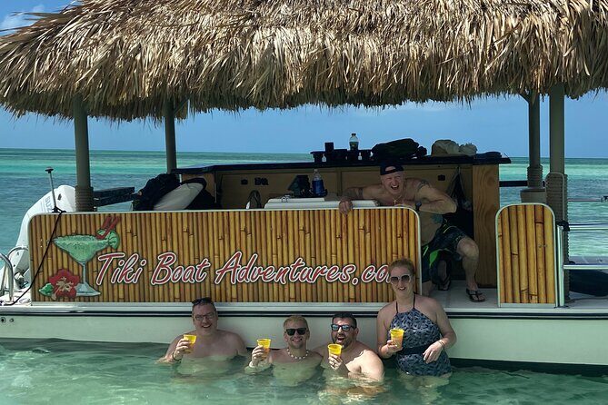 Private 2-Hour Tiki Boat Party in Key West & Mini Sandbar - An Authentic 2-Hour Tiki Boat Adventure in Key West