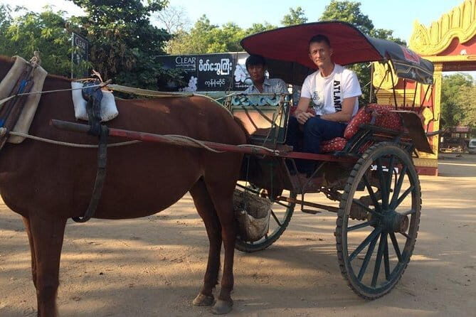 Private Bagan day tour by car with horse cart - Sunset and Scenic River Cruise