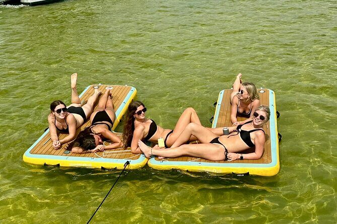 Private Crab Island Pontoon Charter with Bote Hangout Floats! - Frequently Asked Questions