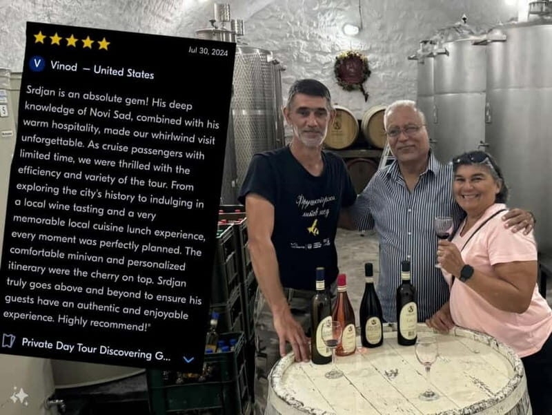 Private Day Tour Discovering Gems of Novi Sad in Luxury - What Does the Tour Offer in Terms of Value?