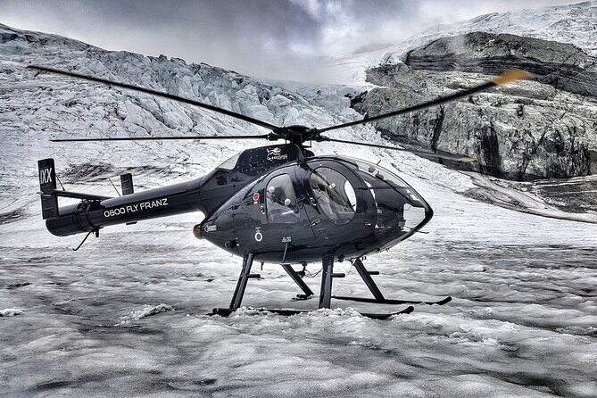 Private Flight: 4 Glaciers with 2 Snow Landings - 60mins - Key Points