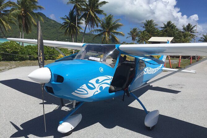 Private flight, in a light plane over the Polynesian motus from Raiatea - Key Points