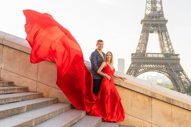 Private Flying Dress Photoshoot Experience by the Eiffel Tower - Key Points