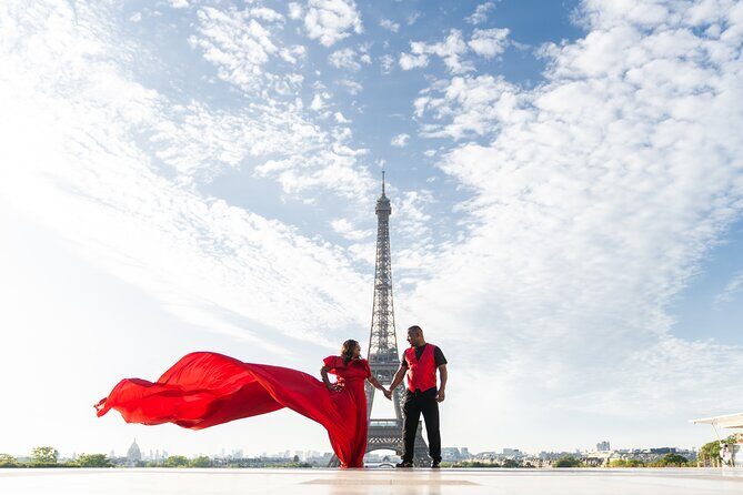 Private Flying Dress Photoshoot Experience by the Eiffel Tower - The Sum Up