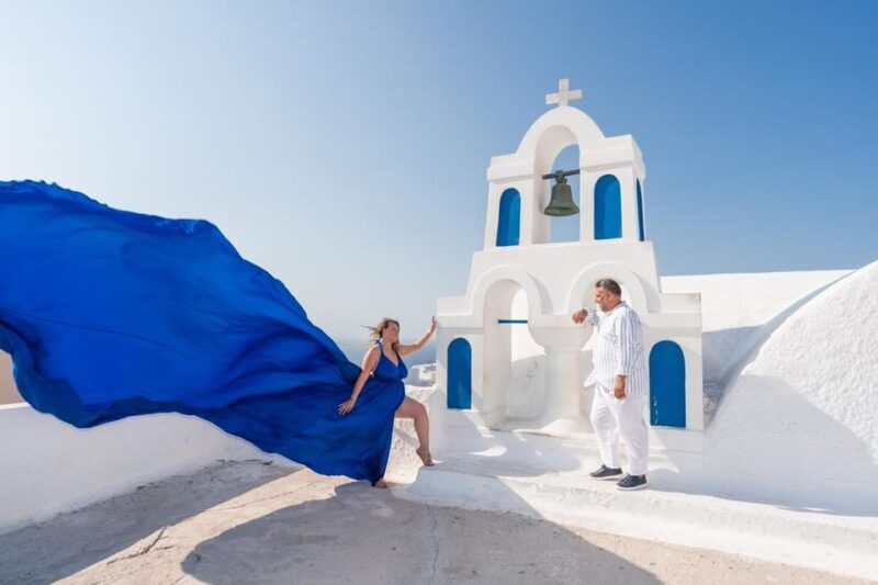 Private Flying Dress Photoshoot Santorini With Pickup - FAQ