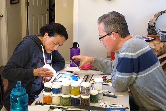 Private Full-Day Bead Mosaic Art Workshop with Lunch - Key Points