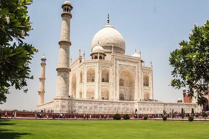 Private Full-day Historical Adventure Tour in Agra by Gatimaan Express - First Stop: The Magnificent Taj Mahal