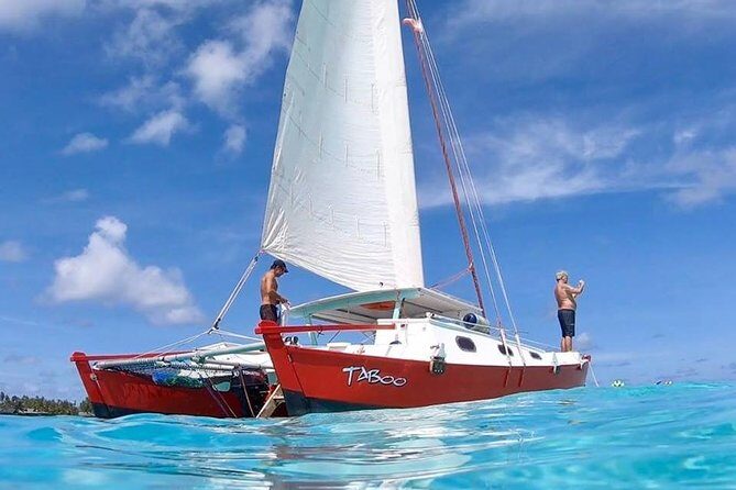 PRIVATE Full Day Tour : Moorea Snorkeling & Sailing on a Catamaran named Taboo - Key Points