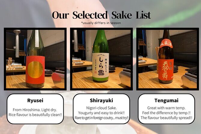 Private Guided Sake Tasting Experience in Tsukiji with 10 Sake!! - The Authenticity of the Experience