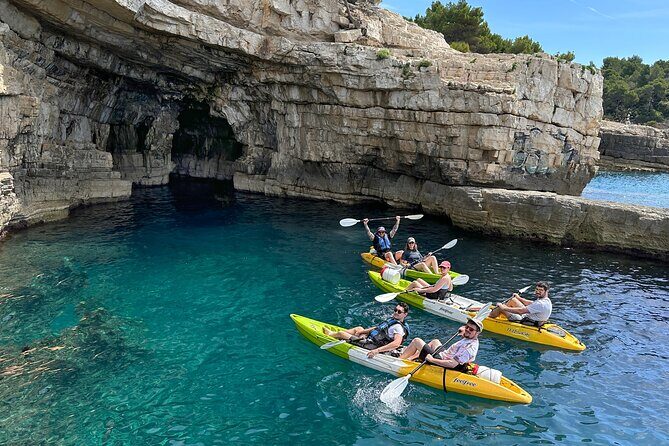 Private kayak tour: Explore the caves and turquoise bays in Pula - The Itinerary Breakdown