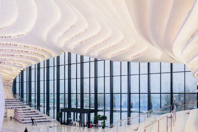 Private Tianjin Shore Excursion to Binhai Library and Shopping - Key Points