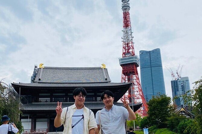Private tour a day of Buddhist students. zojo ji, Tokyo tower - Key Points