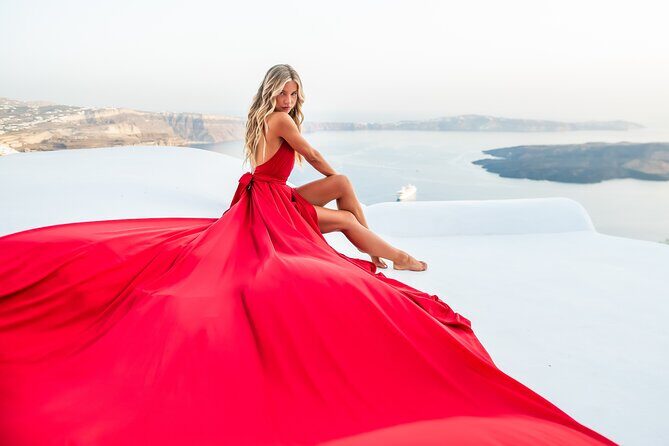 Professional Flying Dress Photoshoot In Santorini - What Reviewers Say About the Experience