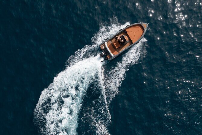 Ranieri Soverato Boat Rental in Santorini -License free- Be a Captain for a day - Who Will Love This Experience?