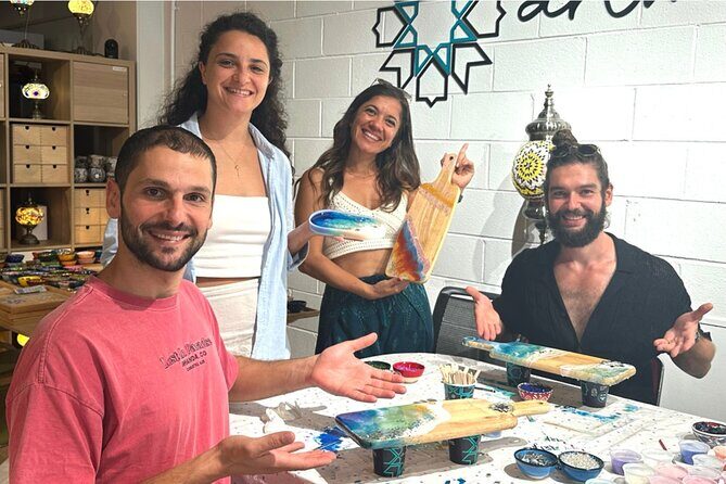 Resin Art Classes Brisbane: Cheeseboards & Coasters - What to Expect During the Class