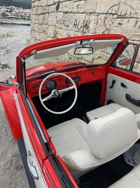 Rethymno: Ride with a VW Beetle Cabrio for 12 hours - A Detailed Look at the Crete VW Beetle Tour