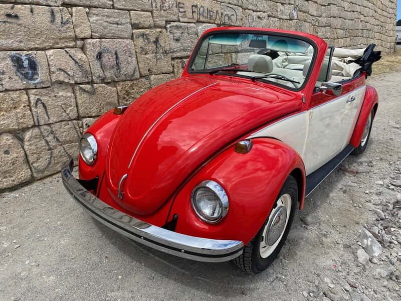 Rethymno: Ride with a VW Beetle Cabrio for 12 hours - The Sum Up
