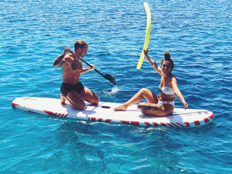 Rethymno: Sailing Catamaran Cruise & Premium Meal & Drinks - Water Activities: Snorkeling, SUP, and Inflatables