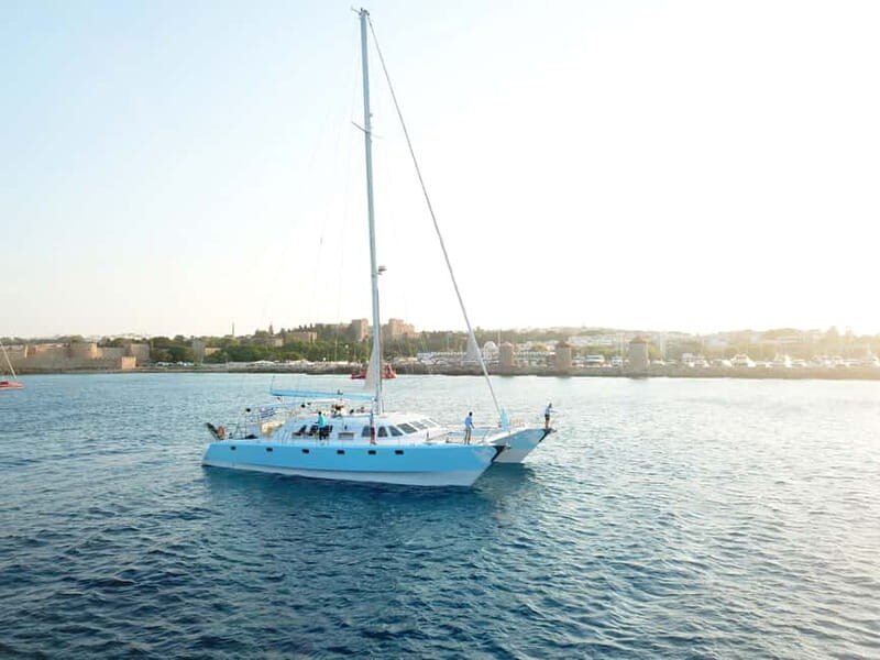 Rhodes: Catamaran Cruise with Snacks, Wine & Sunset Viewing - FAQ