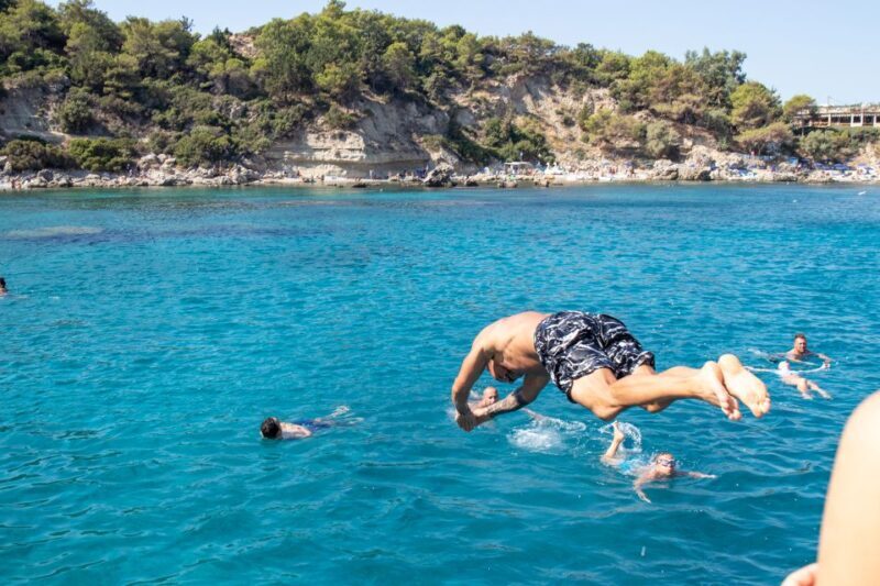 Rhodes: Full Day East Coast Bay to Bay Boat Trip with Lunch - FAQs