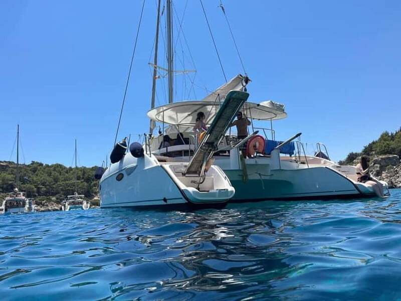 Rhodes Private Half Day Sailing Catamaran Cruise with drinks - Key Points