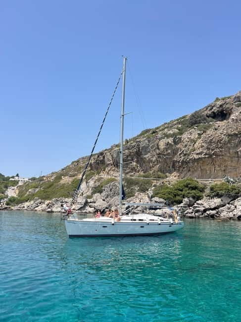 Rhodes: Sunset Catamaran Cruise with Snack, Fruits & Drinks - FAQ