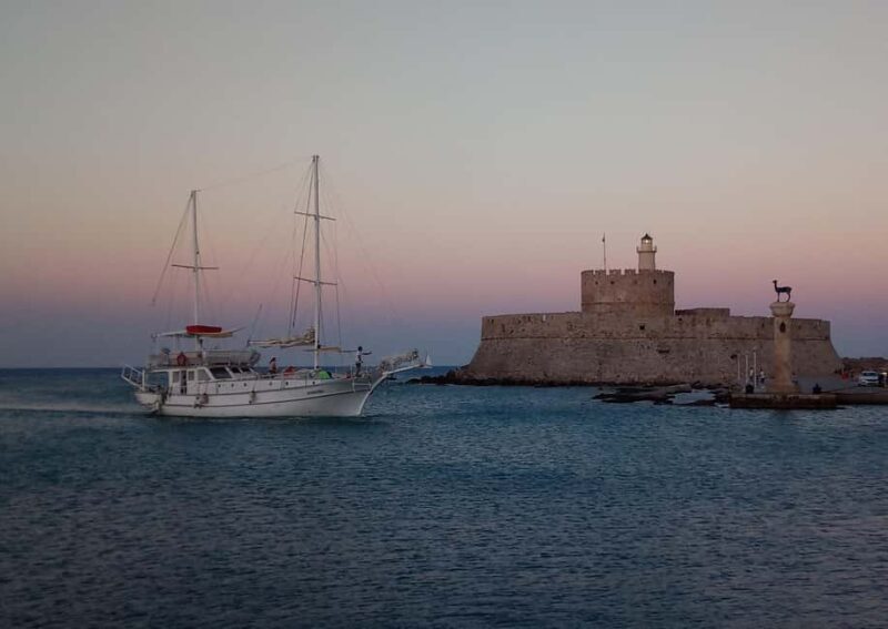 Rhodes: Sunset Cruise with Open Bar, Dinner, & Live Music - FAQs