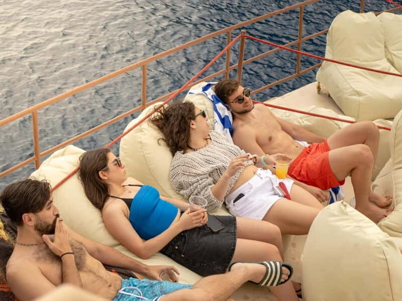 Rhodes: Swim & Relax Cruise with Buffet & Unlimited Drinks - FAQ