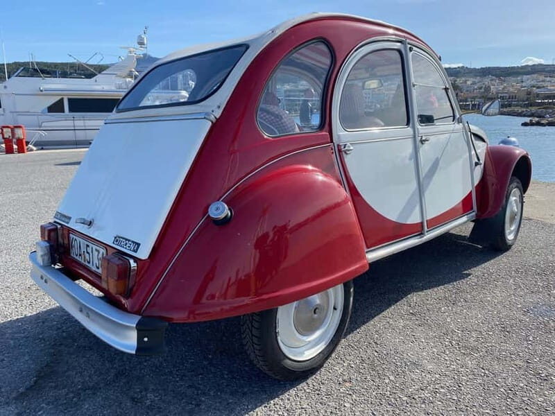 Ride with a Citroen 2CV Dolly 1989 Red-White for 12 hours - Key Points
