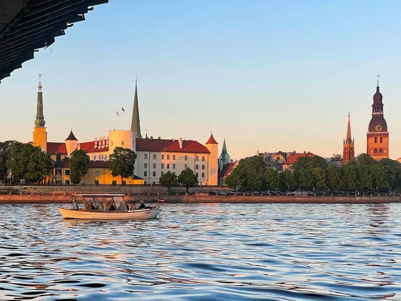 Riga: Riga Canal and Daugava River Sunset Boat Cruise - Key Points