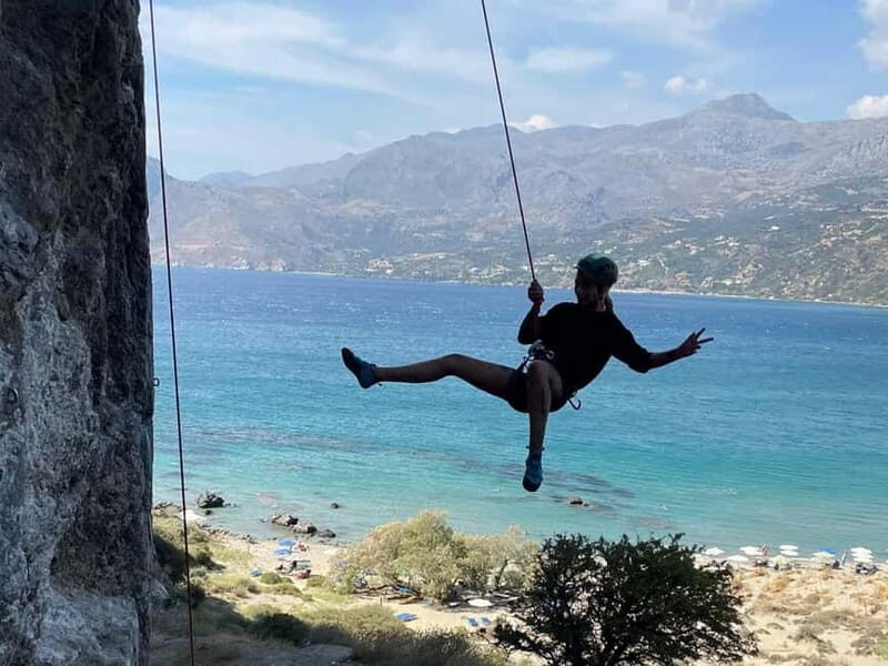 Rock Climbing in Crete with a Guide at Plakias Beach sectors - Key Points