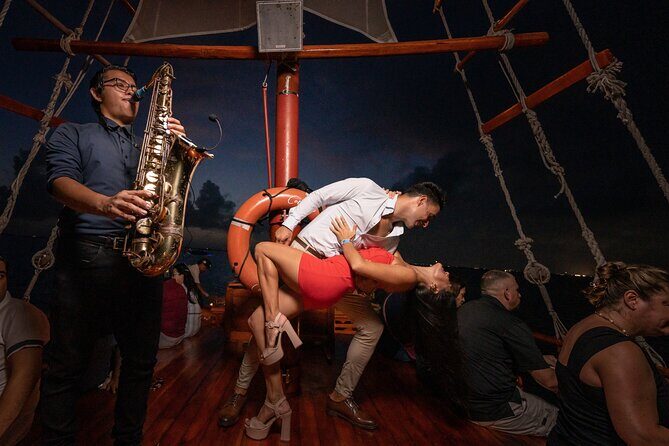 Romantic Dinner in the Spanish Galeon with Sax in Cancun. Lobster & Beef menu. - Frequently Asked Questions