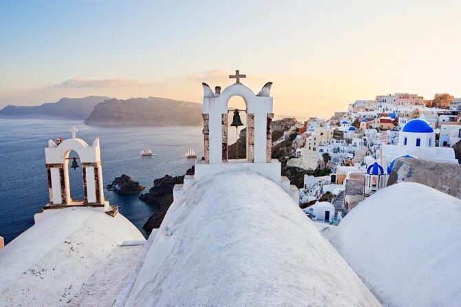 Romantic Sunset Catamaran Caldera Cruise incl. Meal & Drinks - Seamless Start with Hotel Pickup