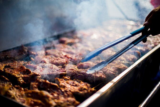 Romantic Sunset Catamaran Caldera Cruise incl. Meal & Drinks - Greek BBQ & Unlimited Drinks
