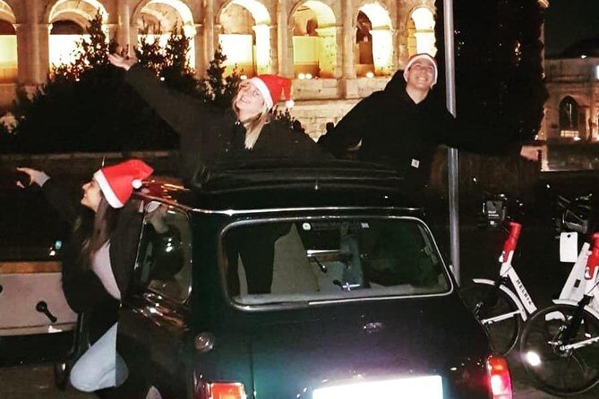 Rome Ancient tour by Night in Mini Vintage Cabriolet with drink - FAQs